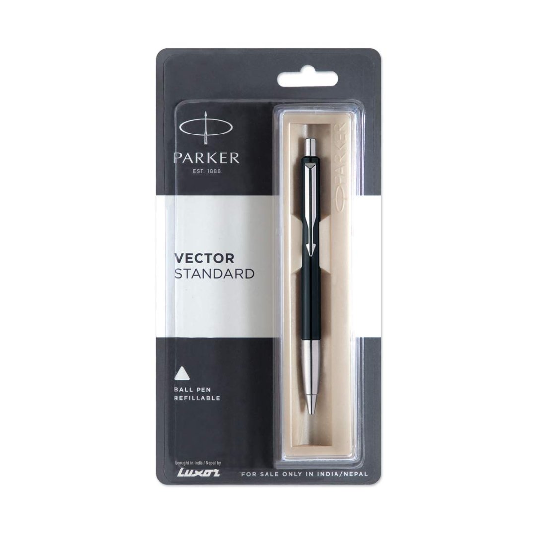 Parker Vector Standard Chrome Trim Ball Pen