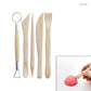 Wooden Clay Art Tool 5 Pc's