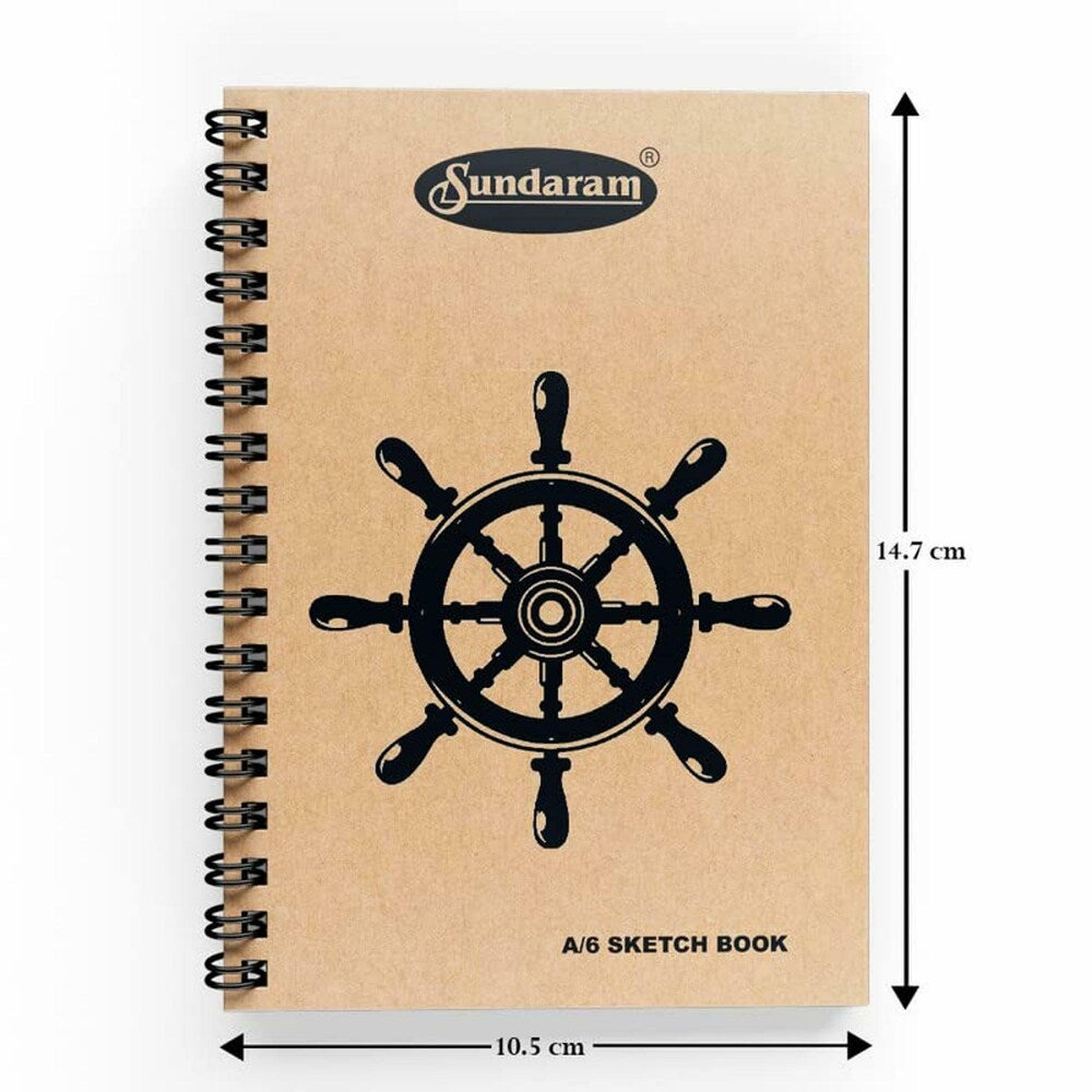 Sundaram Sketch Book Spiral Bound (Wiro) - 100 pages