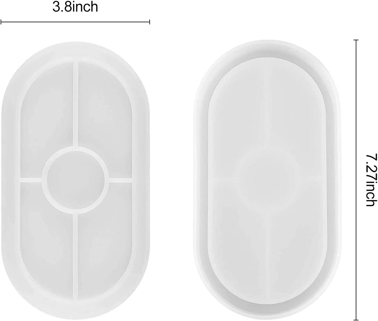 Silicone Mould Oval Trinket Tray