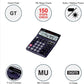 Casio DJ-120D 150 Steps Check and Correct Desktop Calculator with Bigger Screen/Keys (12 Digit), Black