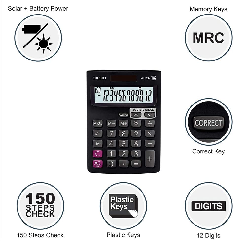 Casio MJ-12Sb Desktop Calculator