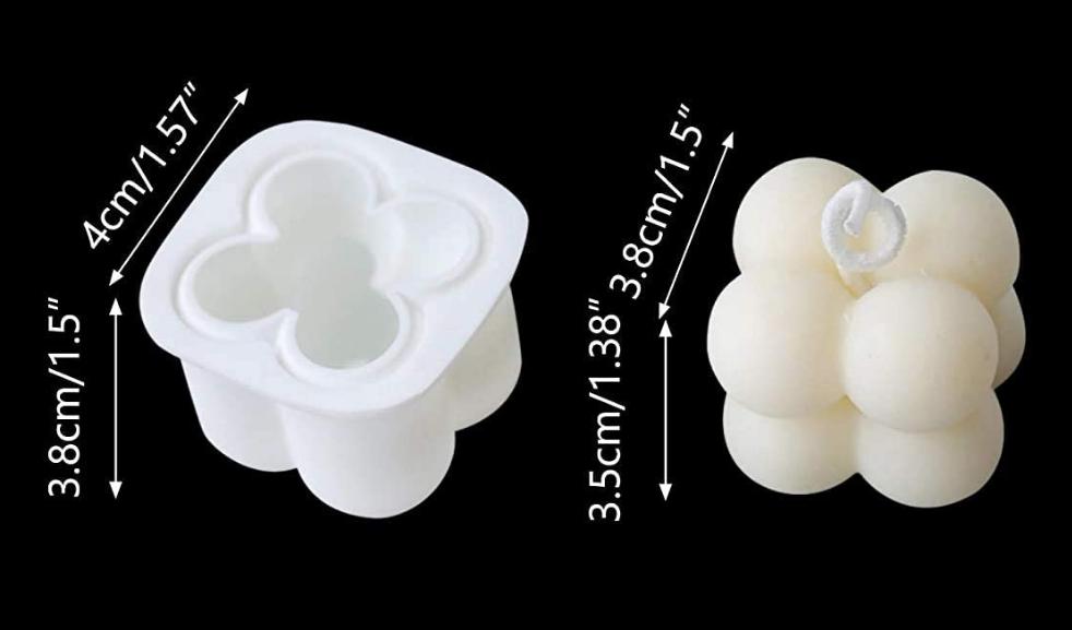 Silicone Mould 3D Small Bubbles Candle