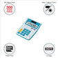 Casio MJ-12VCb-BU 300 Steps Check & Correct Colourful Desktop Calculator - Blue