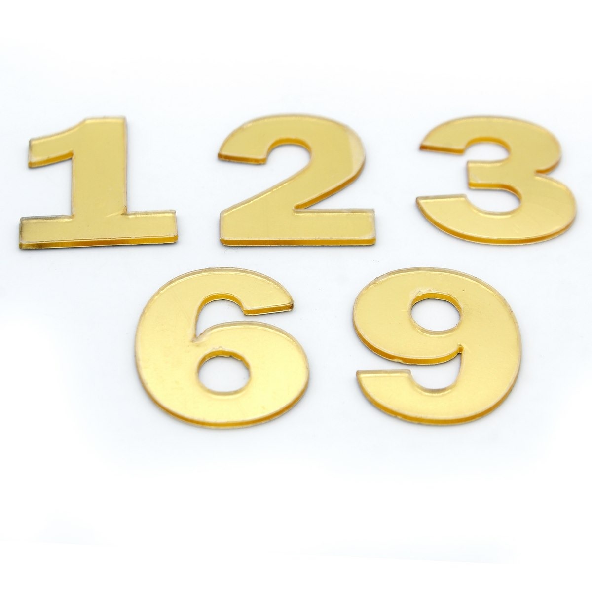 Acrylic Numbers (3, 6, 9 & 12) - Gold