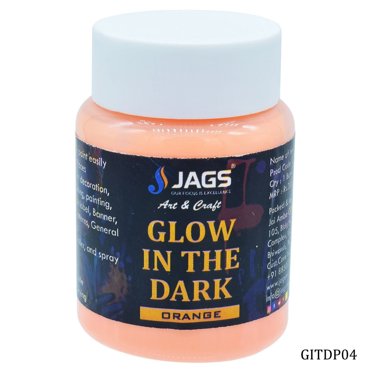 Jags Glow In The Dark Paste - 50 Grams