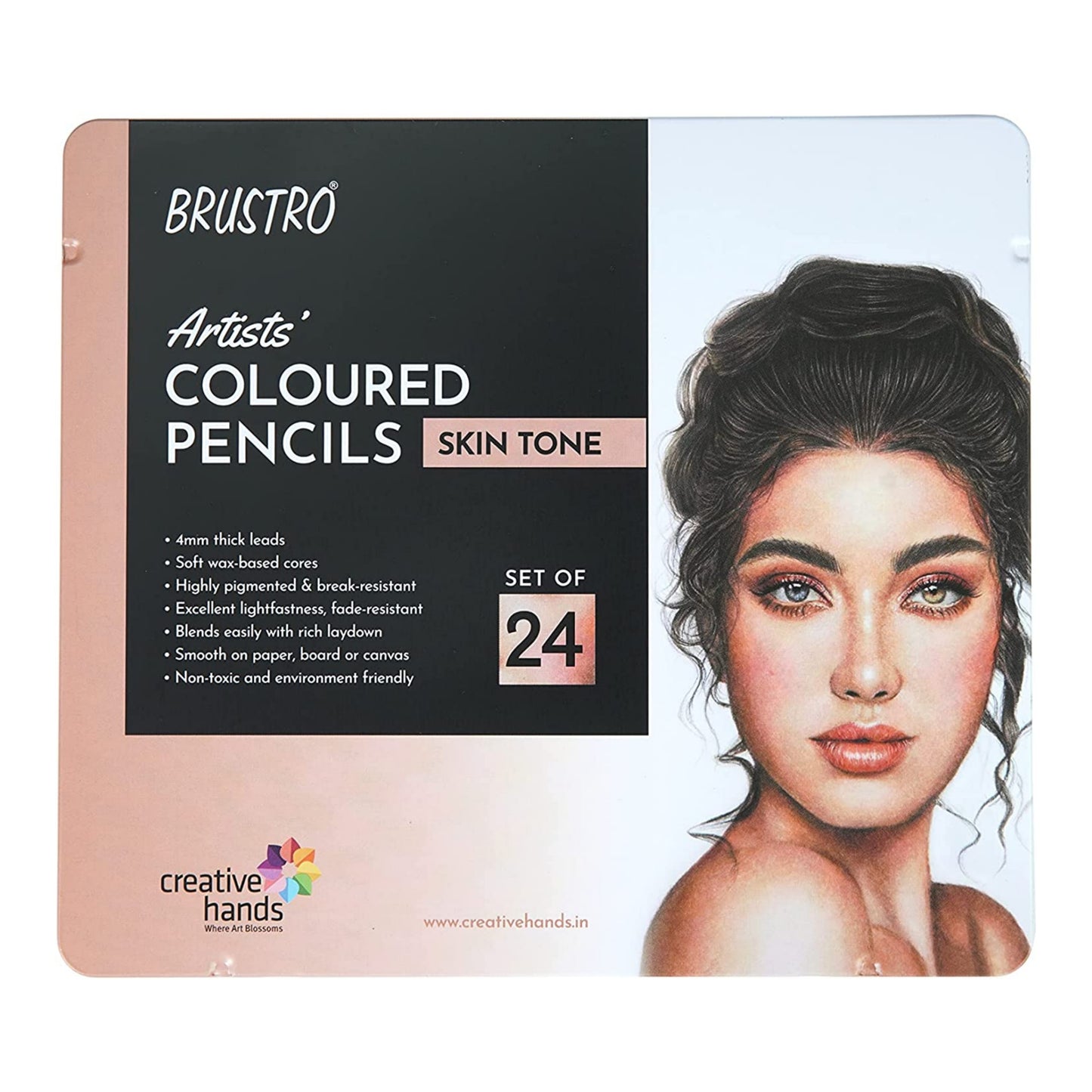 Brustro Artists' Coloured Pencils Skin Tone Set of 24