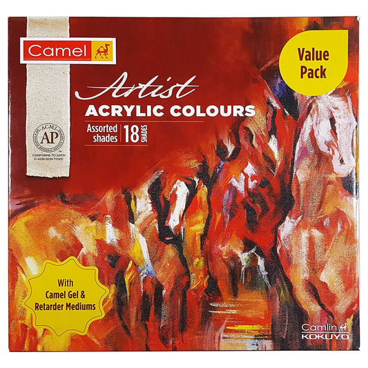 Camel Artist Acrylic Colors 18 Shades - 20ml